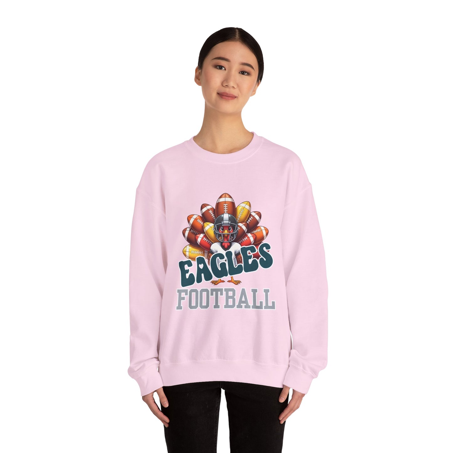 Philadelphia Eagles Thanksgiving Football Crewneck Sweatshirt