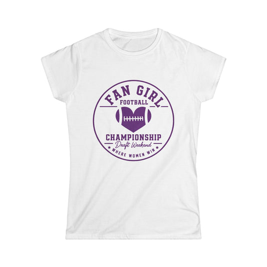 Fan Girl Football Championship Weekend t-shirt