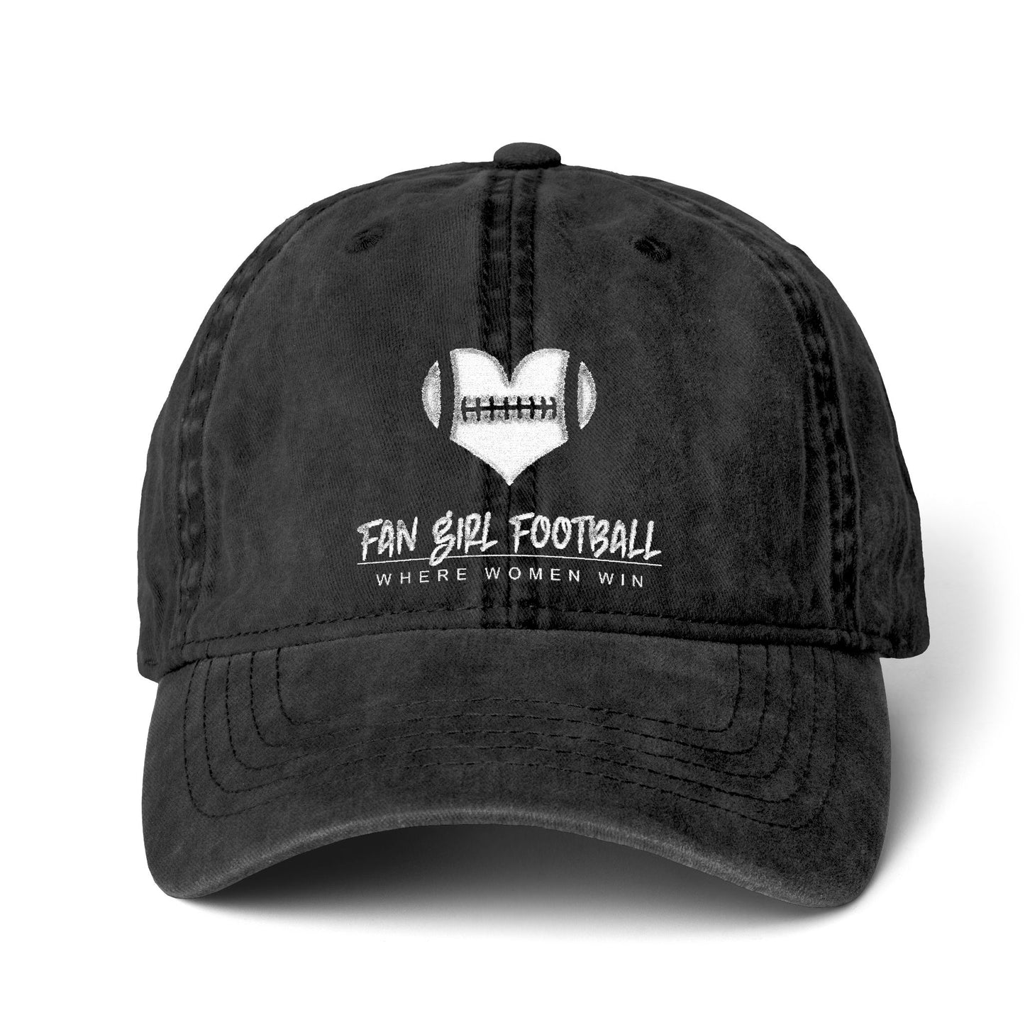 Women's Pigment-Dyed Cap with Fashion Undervisor (Embroidery)