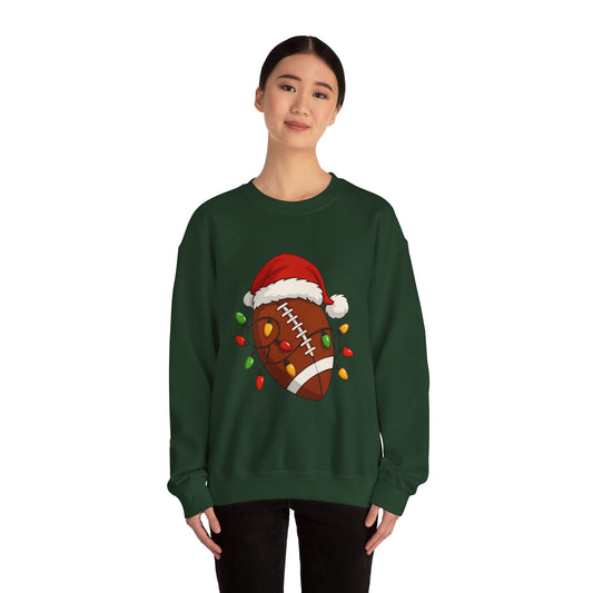 Christmas Lights Football Sweatshirt