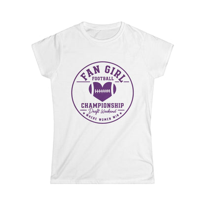 Fan Girl Football Championship Weekend t-shirt