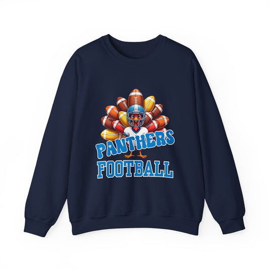 Carolina Panthers Thanksgiving Football Crewneck Sweatshirt