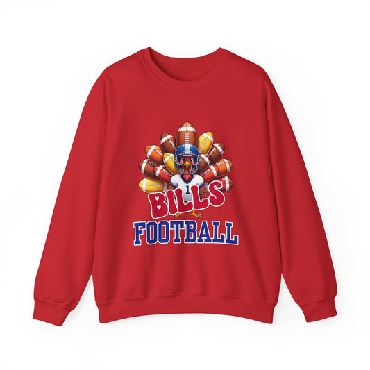 Buffalo Bills Thanksgiving Football Crewneck Sweatshirt