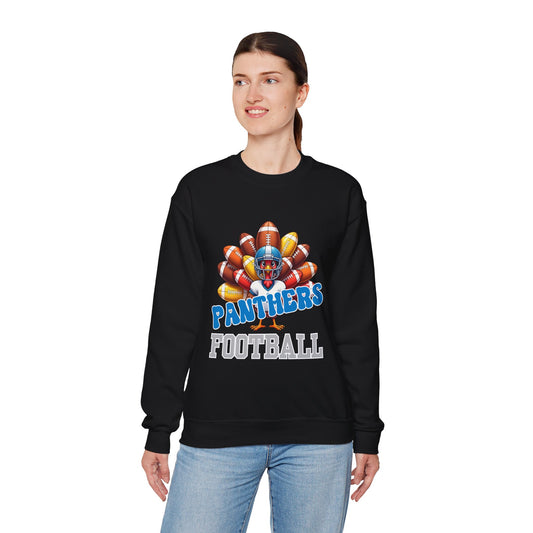 Carolina Panthers Thanksgiving Football Crewneck Sweatshirt