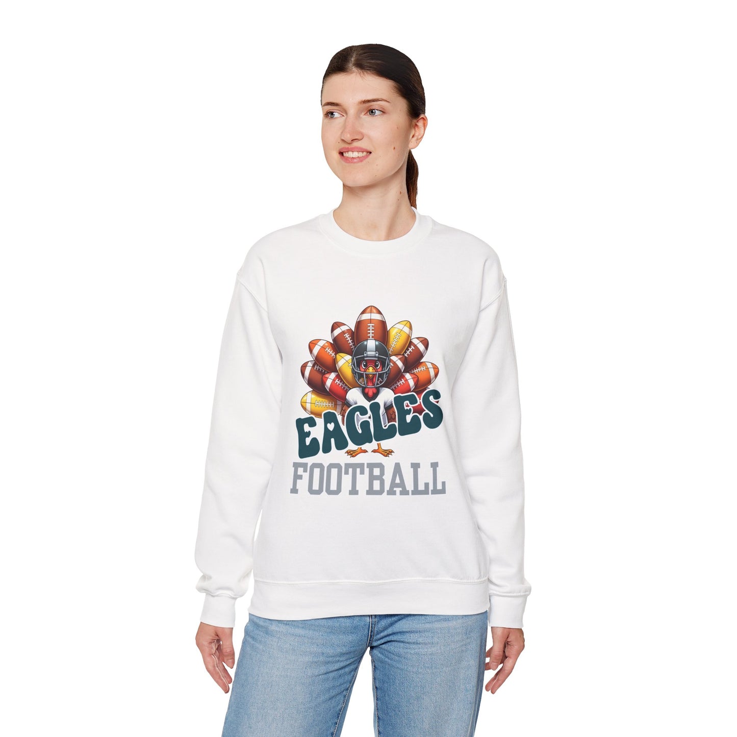 Philadelphia Eagles Thanksgiving Football Crewneck Sweatshirt
