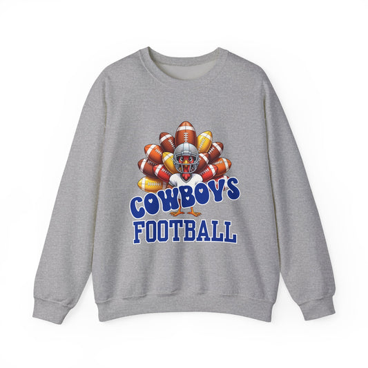Dallas Cowboys Thanksgiving Football Crewneck Sweatshirt