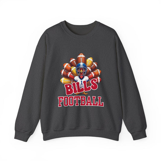 Buffalo Bills Thanksgiving Football Crewneck Sweatshirt