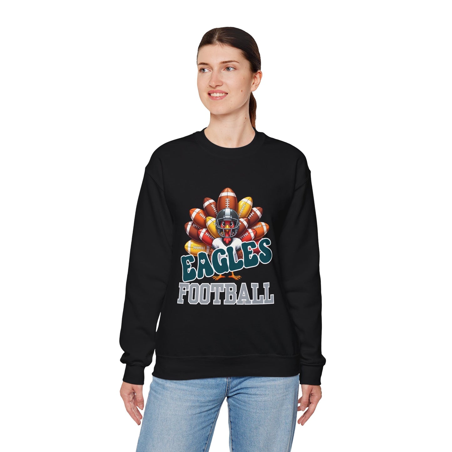 Philadelphia Eagles Thanksgiving Football Crewneck Sweatshirt