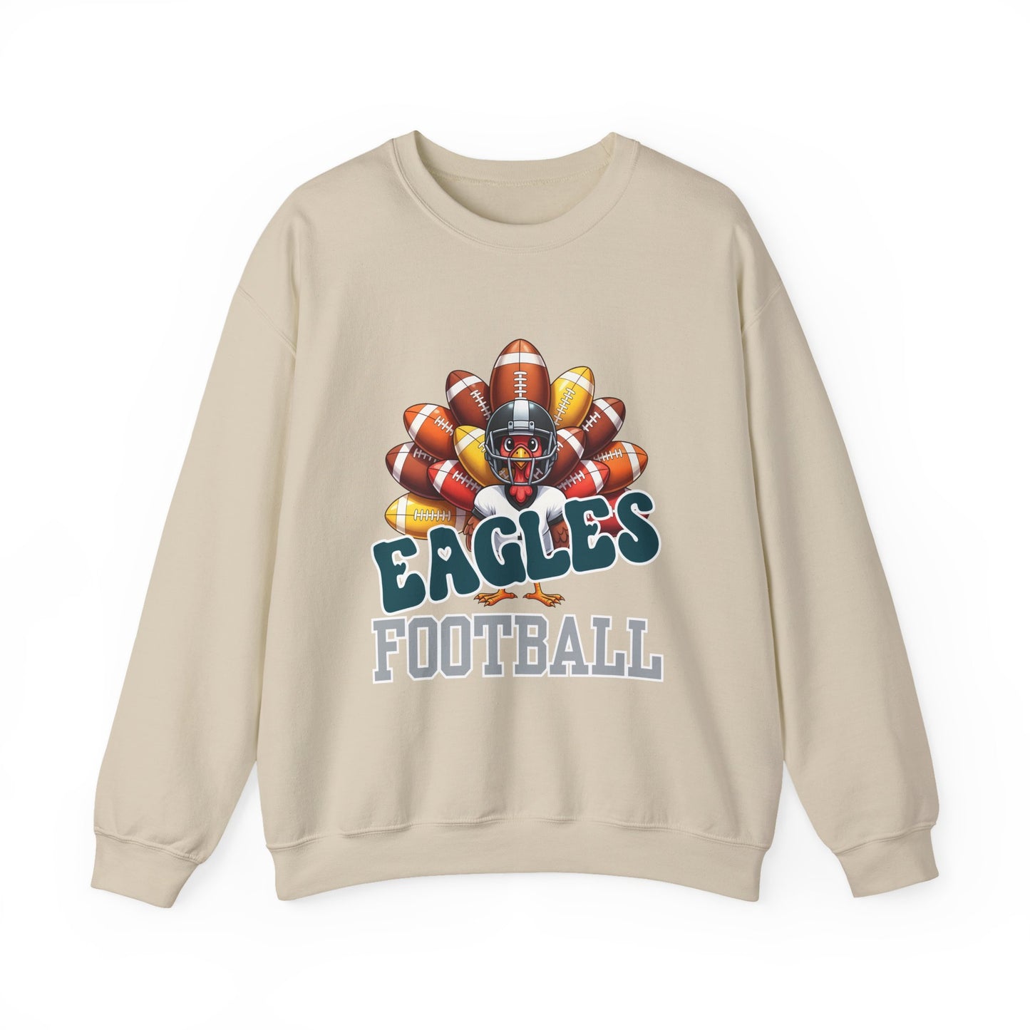 Philadelphia Eagles Thanksgiving Football Crewneck Sweatshirt