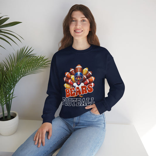 Chicago Bears Thanksgiving Football Crewneck Sweatshirt