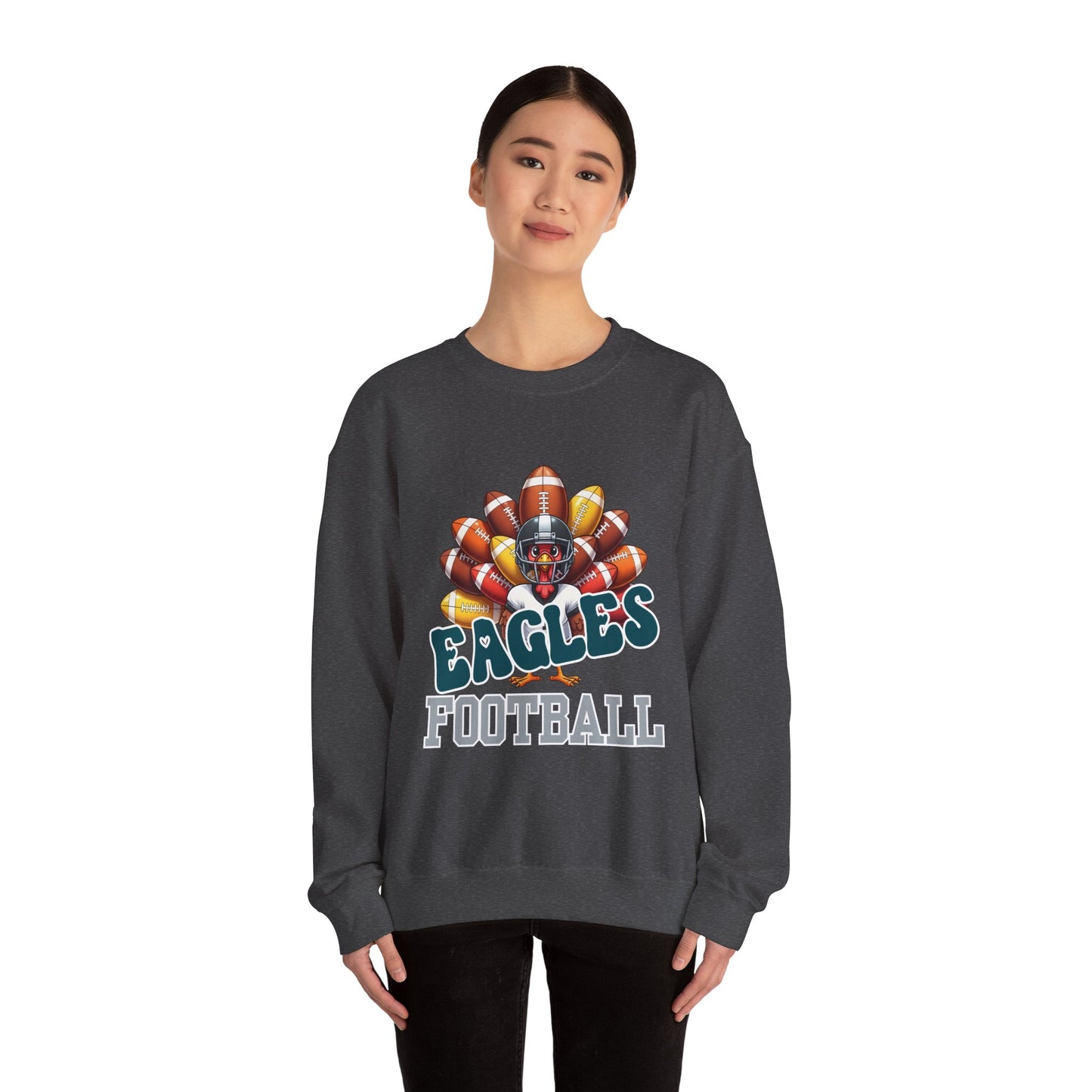 Philadelphia Eagles Thanksgiving Football Crewneck Sweatshirt