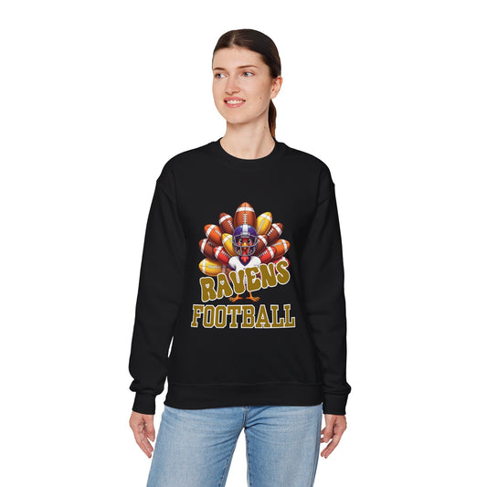 Baltimore Ravens Thanksgiving Football Crewneck Sweatshirt