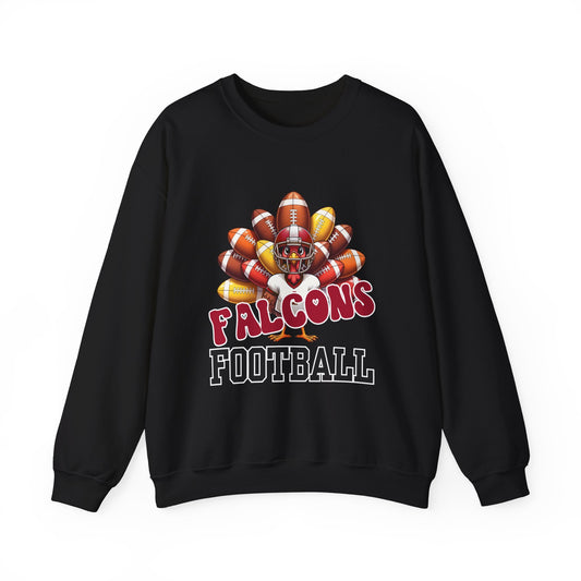 Atlanta Falcons Thanksgiving Football Crewneck Sweatshirt