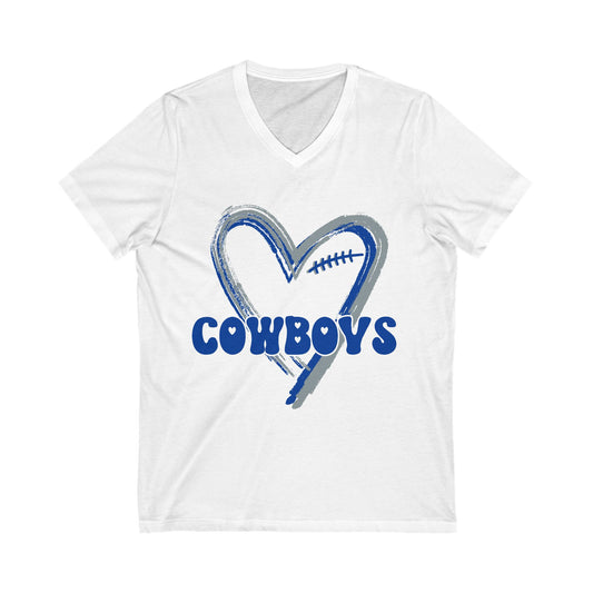 Game Day V-Neck – Love the Cowboys Design