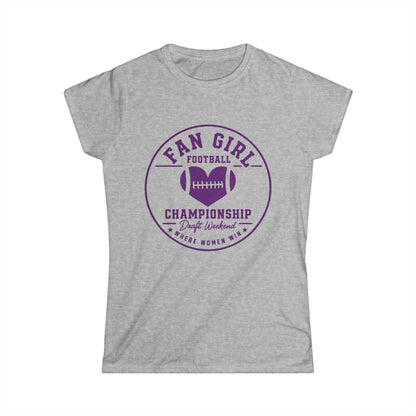 Fan Girl Football Championship Weekend t-shirt