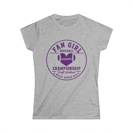 Fan Girl Football Championship Weekend t-shirt