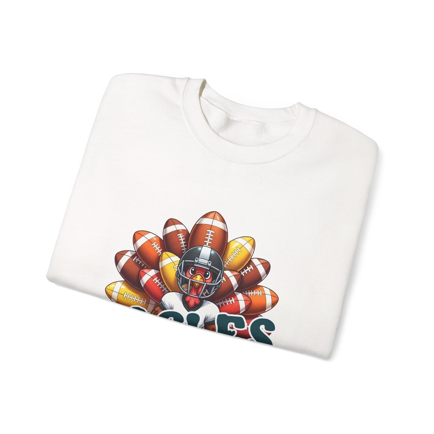 Philadelphia Eagles Thanksgiving Football Crewneck Sweatshirt